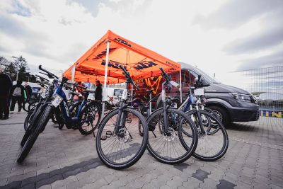 Alle ausgestellten Räder können direkt auf der Messe getestet werden.